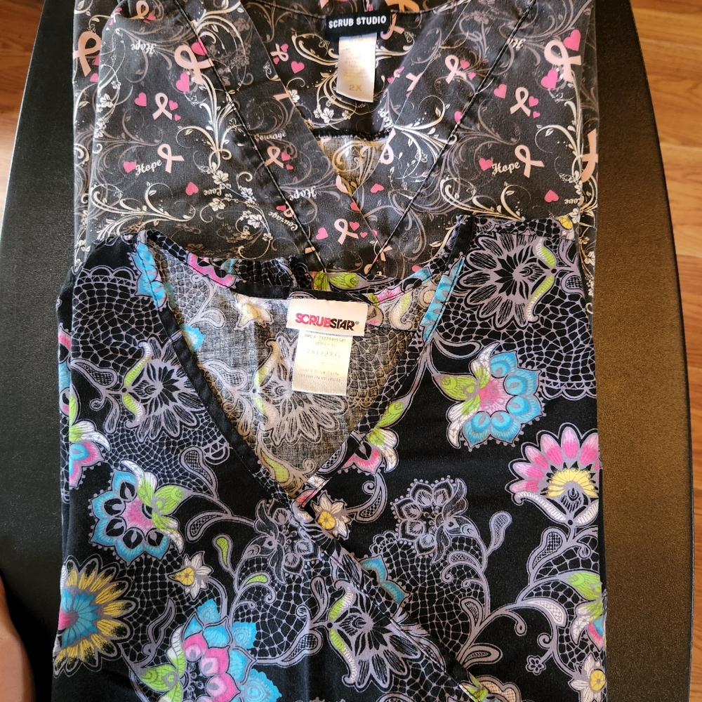 2X Scrub tops